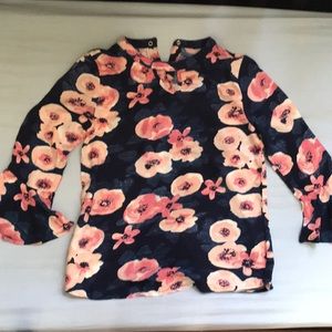 Girls flowered blouse